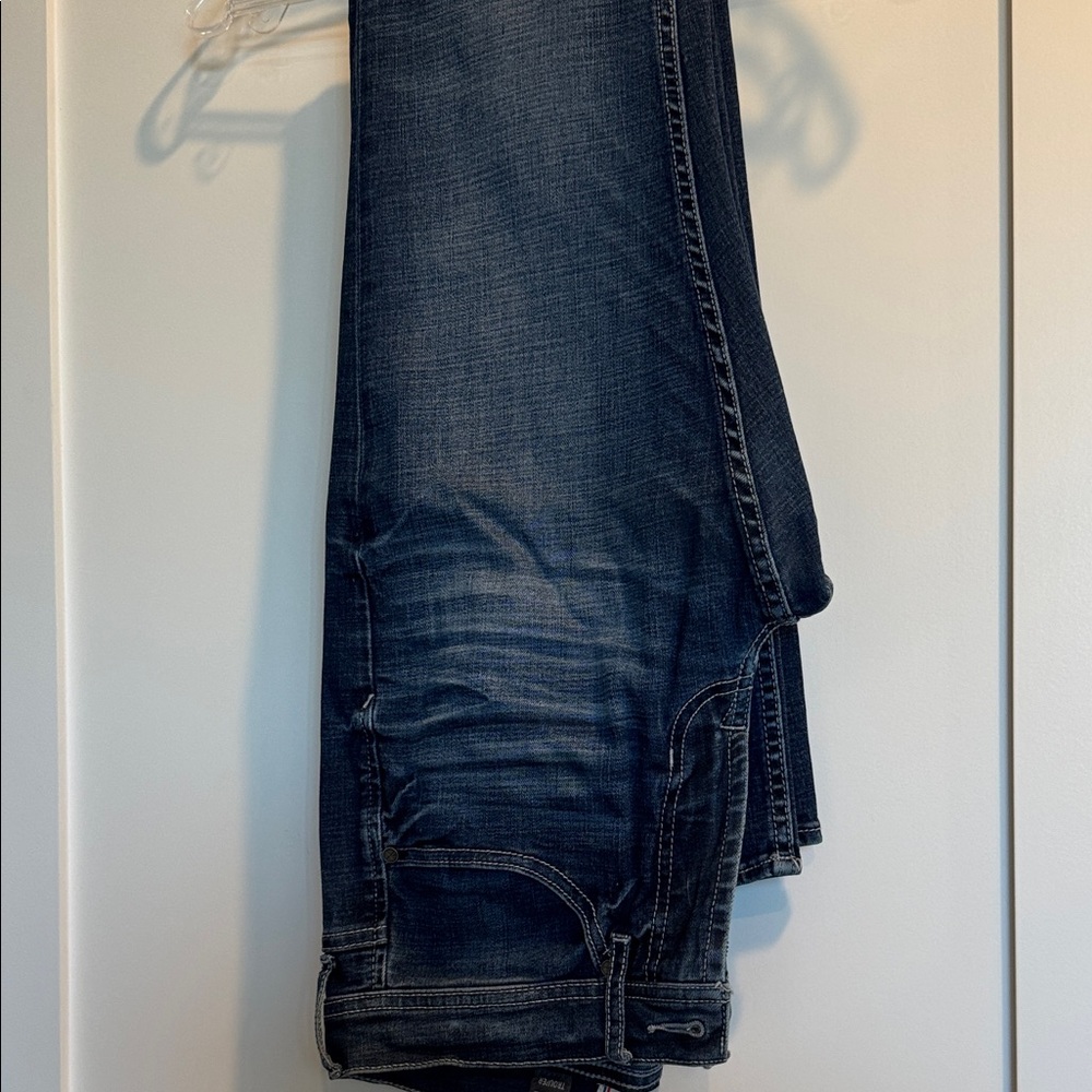 Men's Straight Jeans - Dark Blue 30 Long